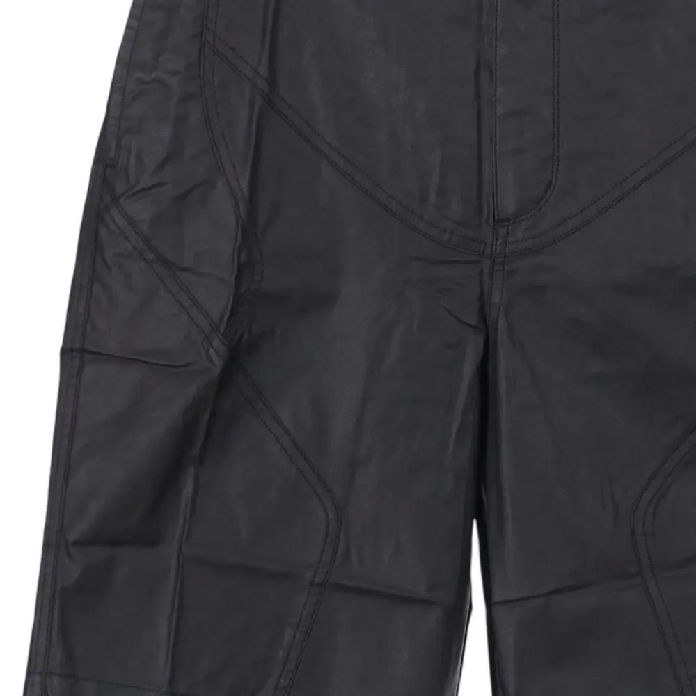 NWT Jordan Nike x Cactus Jack Shorts Men Size 30 Black Coated Waxed Travis Scott
